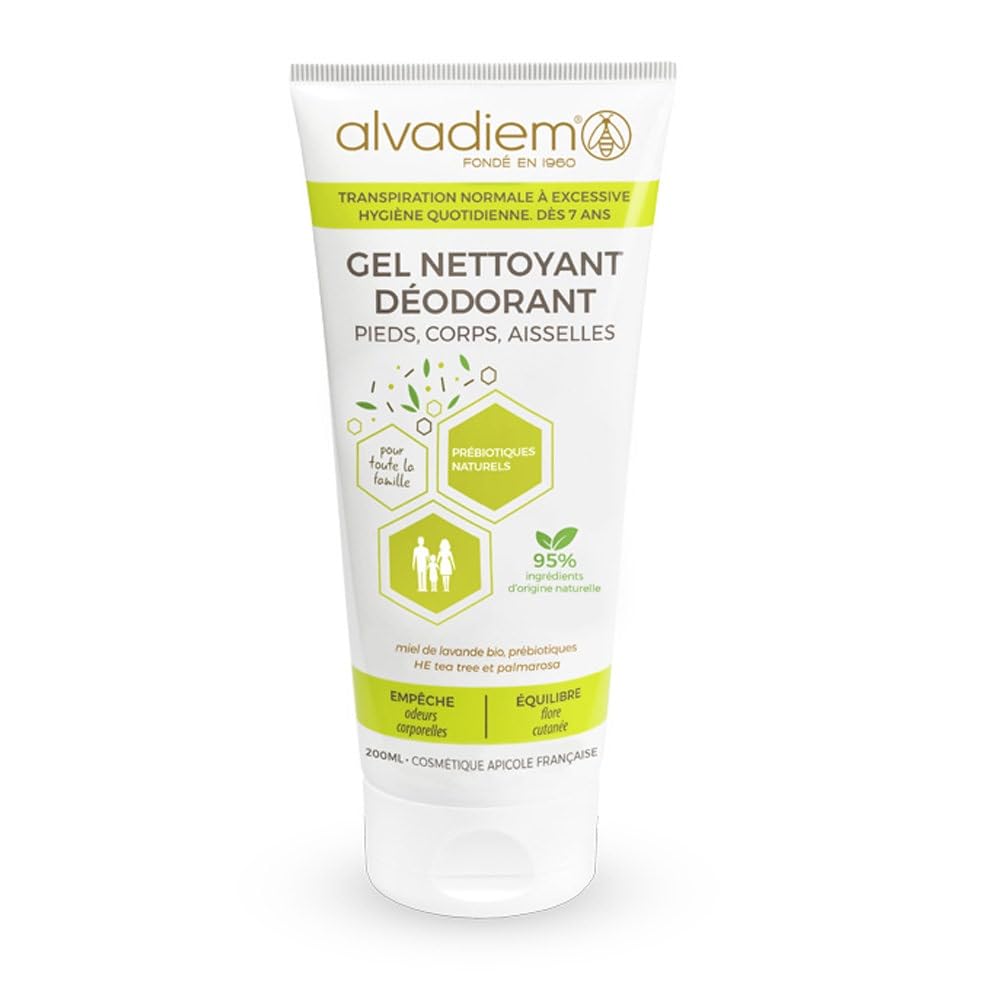 Alvadiem Deodorant Cleansing Gel – Prebiotic Body Wash 200ml