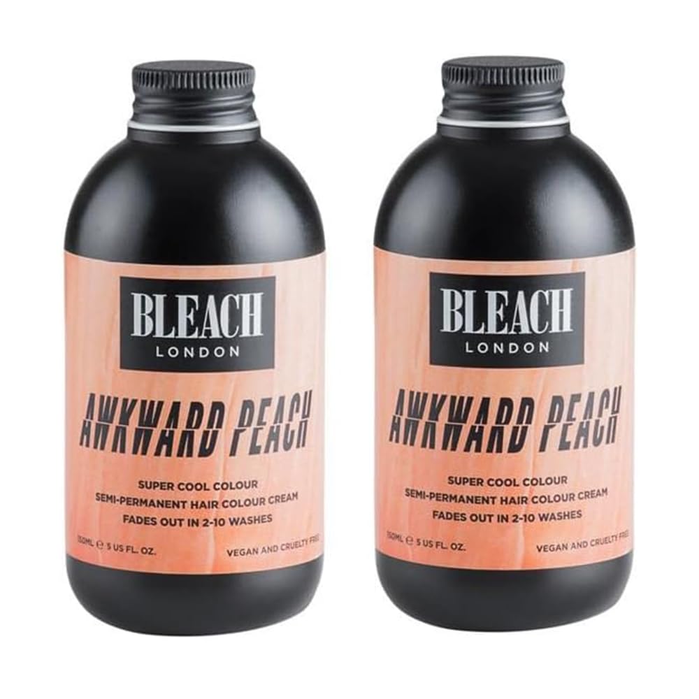 Bleach London Awkward Peach Semi-Permanent Hair Dye - Pastel Gold (2 Pack)
