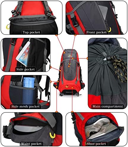 Doshwin 70L Hiking Backpack – Large Trekking Rucksack for Men & Women