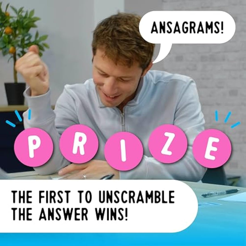 Ansagrams Trivia Card Game by Matt Edmondson – 500 Question Word Quiz
