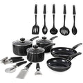 Morphy Richards Equip 14 Piece Aluminium Non-Stick Cookware Set - Black