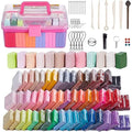 62 Colors Polymer Modeling Clay Kit with Sculpting Tools