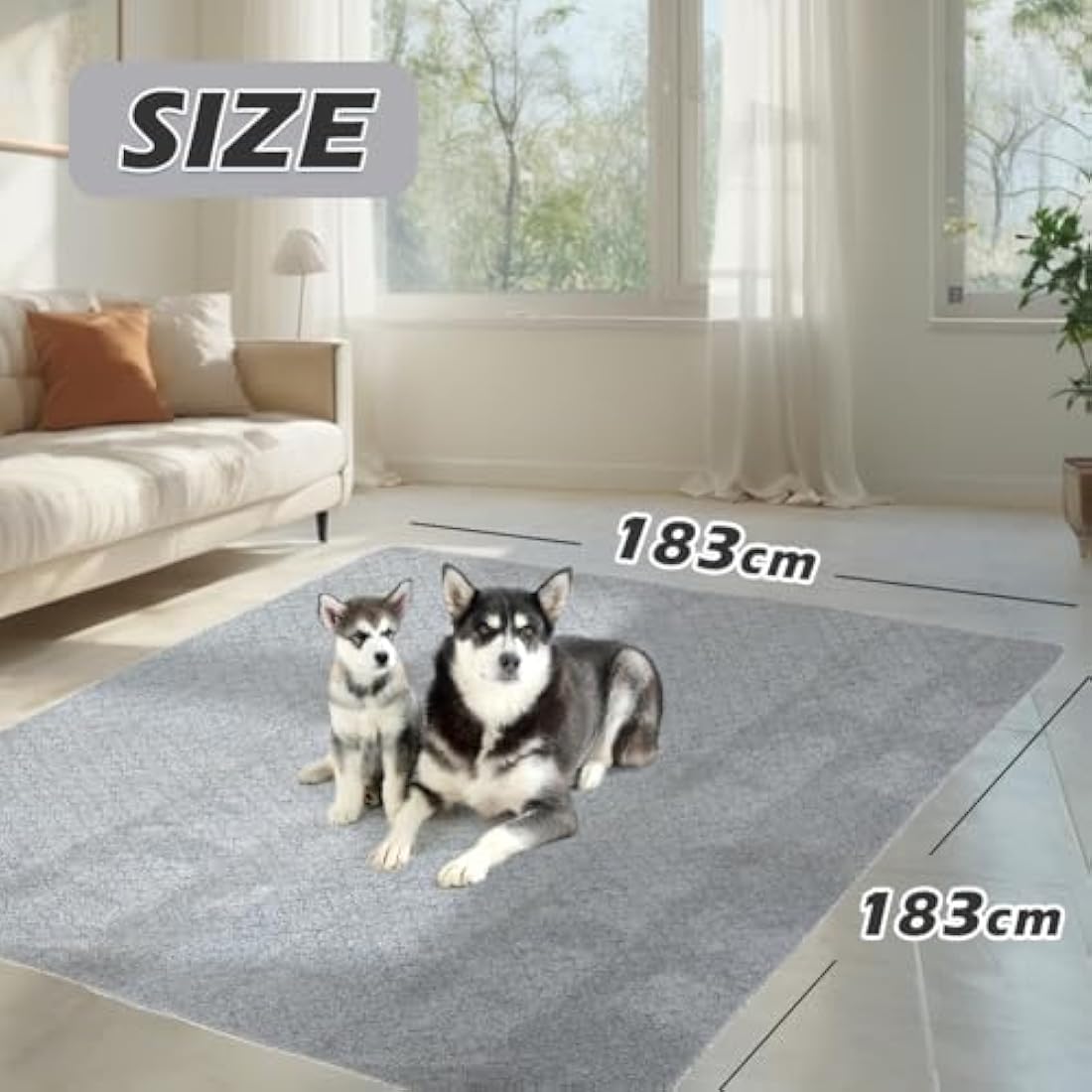 Jolof Store Reusable Dog Training Pads | 2-Pack Washable Waterproof Mats