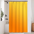 Uiiooazy Anti-Mould Shower Curtain | Orange Gradient Polyester | 120 x 180 cm