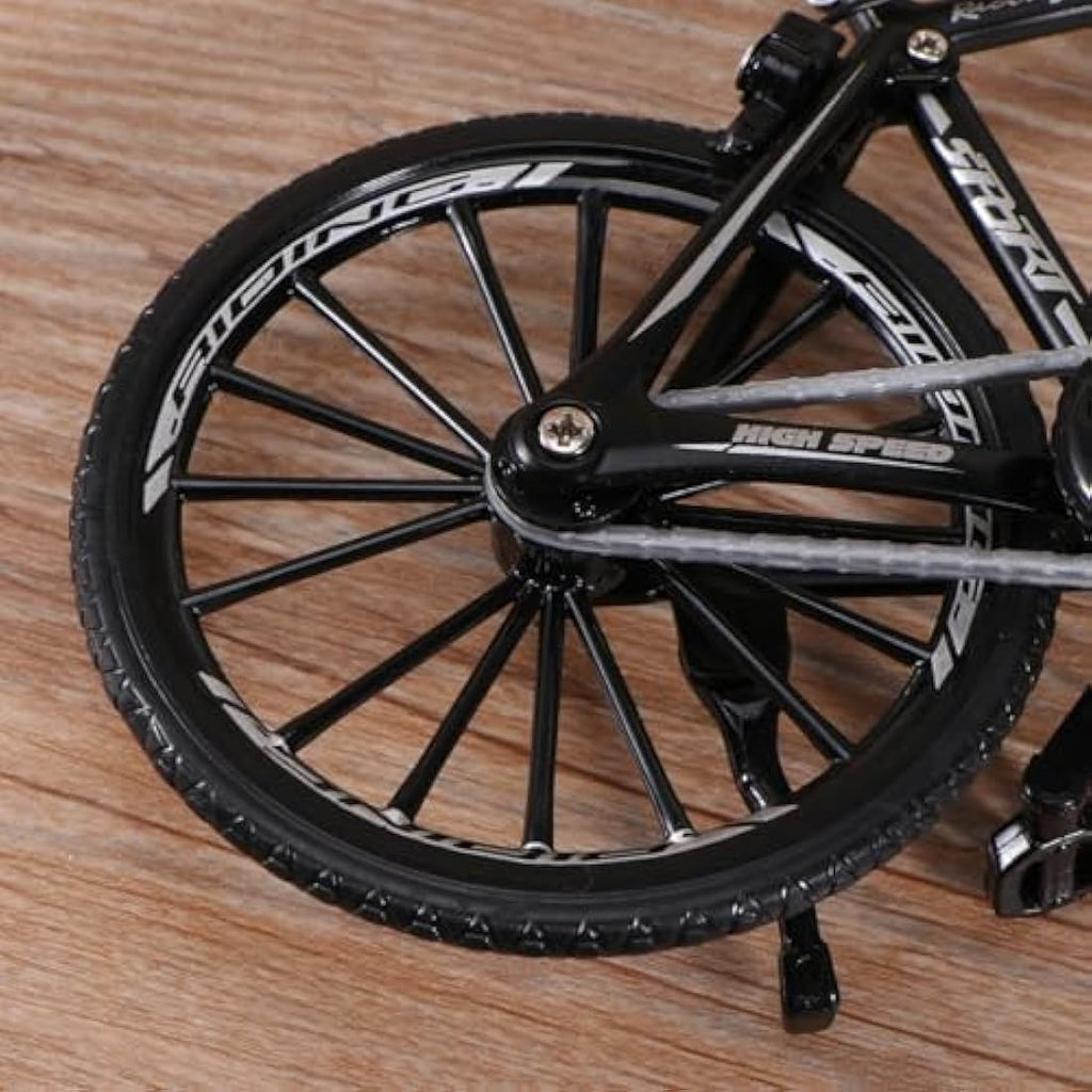 Alloy 1:10 Mini Racing Bike Model – Black Finger Bicycle Toy