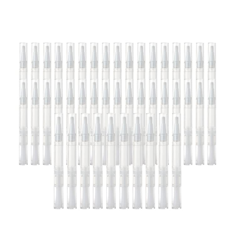 3ml Empty Nail Oil Twist Pens with Brush Tip - 50pcs