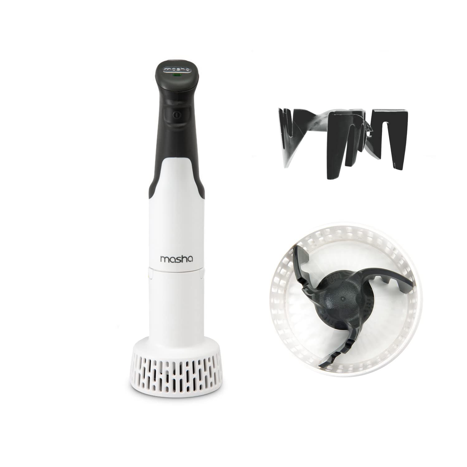 Masha Official 3-in-1 Electric Potato Masher & Immersion Hand Blender