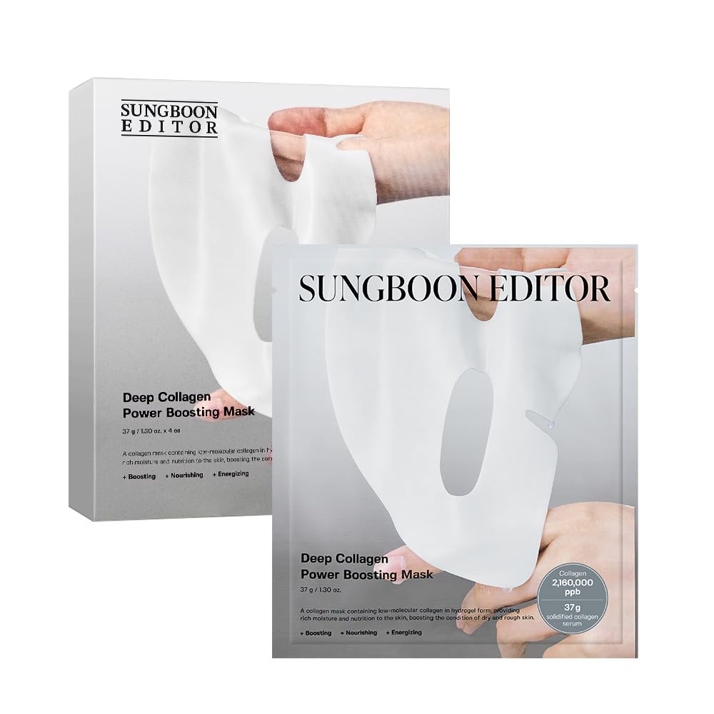 SUNGBOON EDITOR Deep Collagen Overnight Mask - Hydrating K-Beauty (4 Pack)