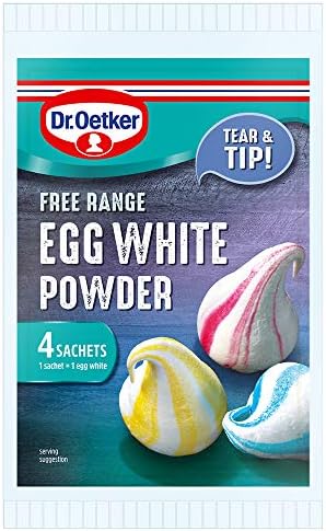 Dr. Oetker Free Range Egg White Powder - 7 Packs of 4 Sachets