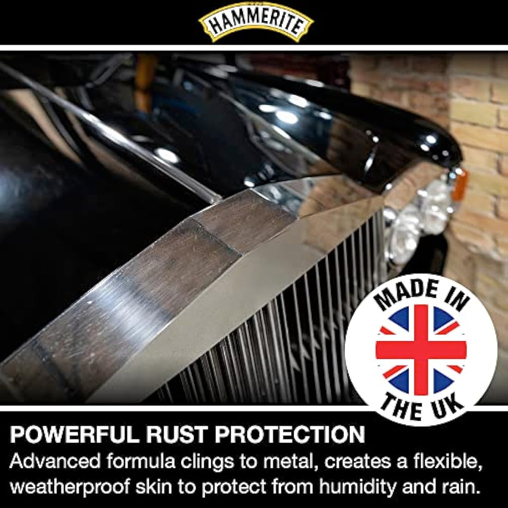 Hammerite Stone Chip Shield – White 600ml Aerosol Rust Resistant Paint