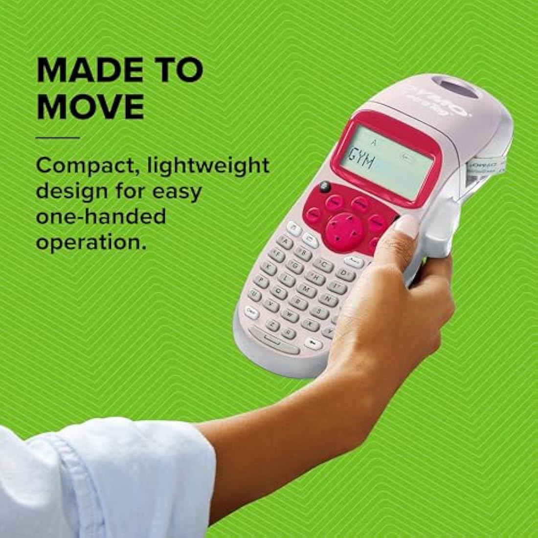 Dymo LetraTag LT-100H Handheld Label Maker | LCD Screen – Pink