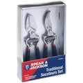 Spear & Jackson Carbon Steel Bypass and Anvil Secateurs Set – 2 Pack