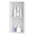 Sunrik Stainless Steel Shower Niche with Shelf - 60x30cm Matte White