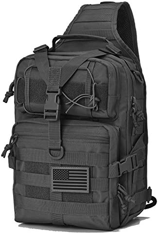 Gowara Gear Tactical Sling Bag – Military Rover Shoulder Backpack, Black