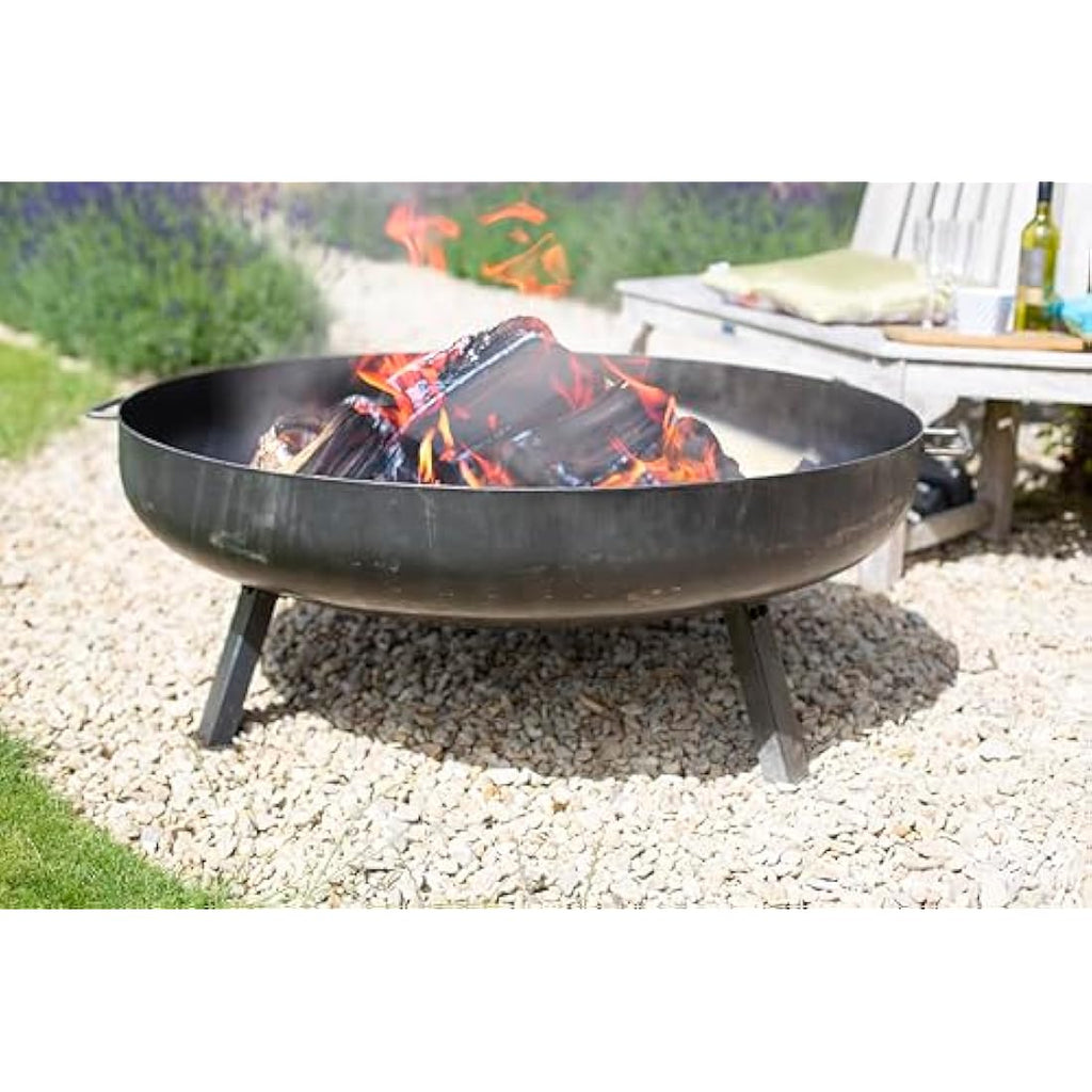 Jolof Store Pittsburgh Industrial Steel Firepit – Large Outdoor Bowl