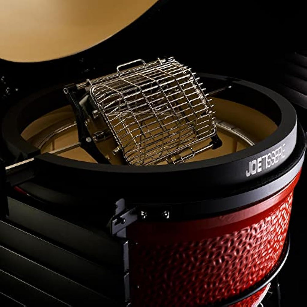 Kamado Joe JoeTisserie Basket Kit – Non-Stick Flat & Tumbler Baskets