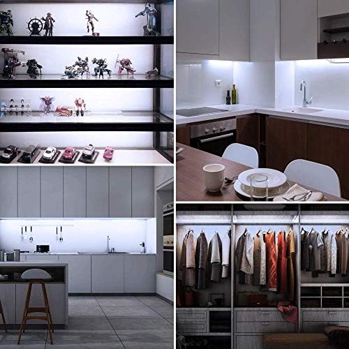 LED Under Cabinet Light Bars - 4 Pack 6000K Cool White Kit