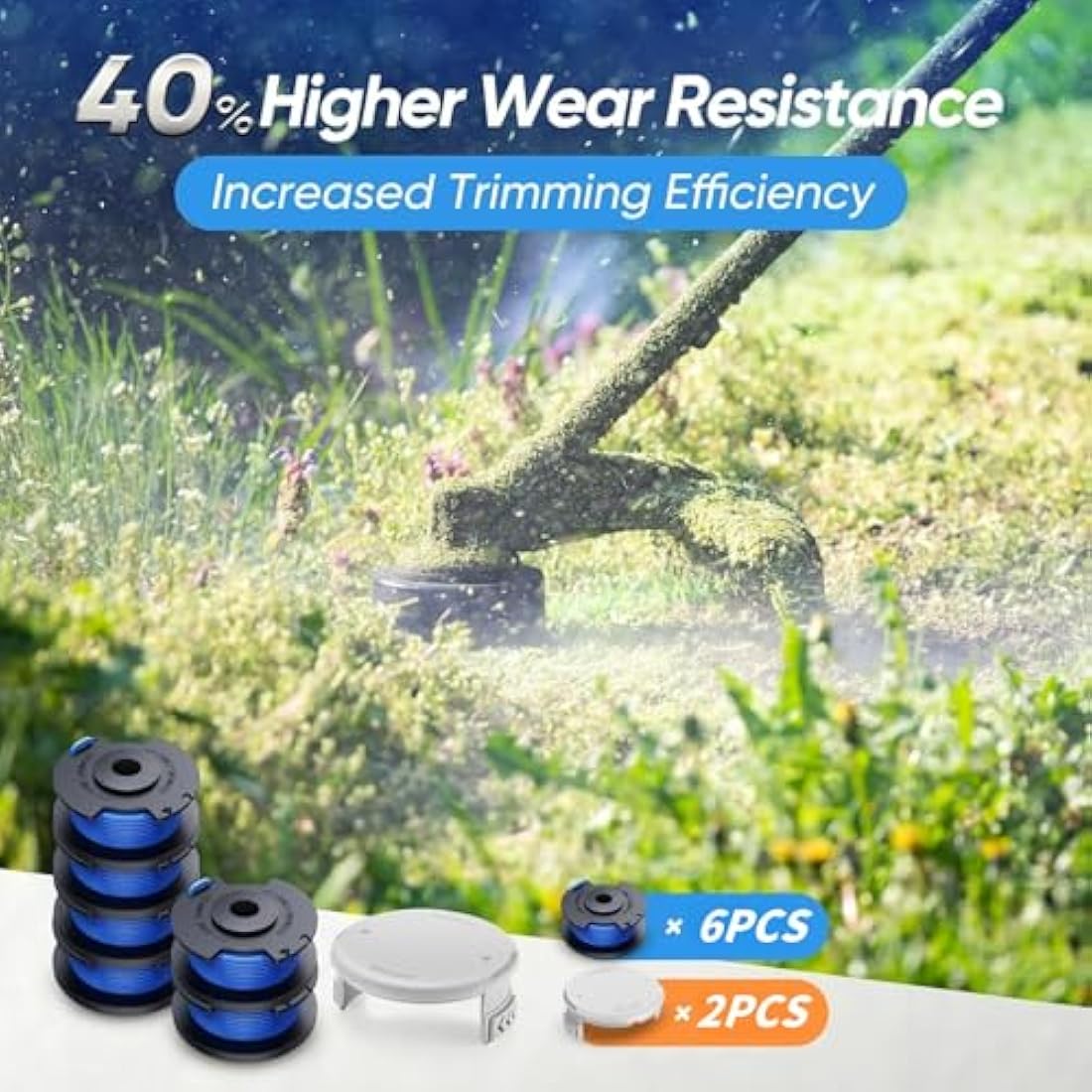 LATERN 6Pcs Ryobi Trimmer Spools AC14RL3A – 18V 24V 40V Replacement