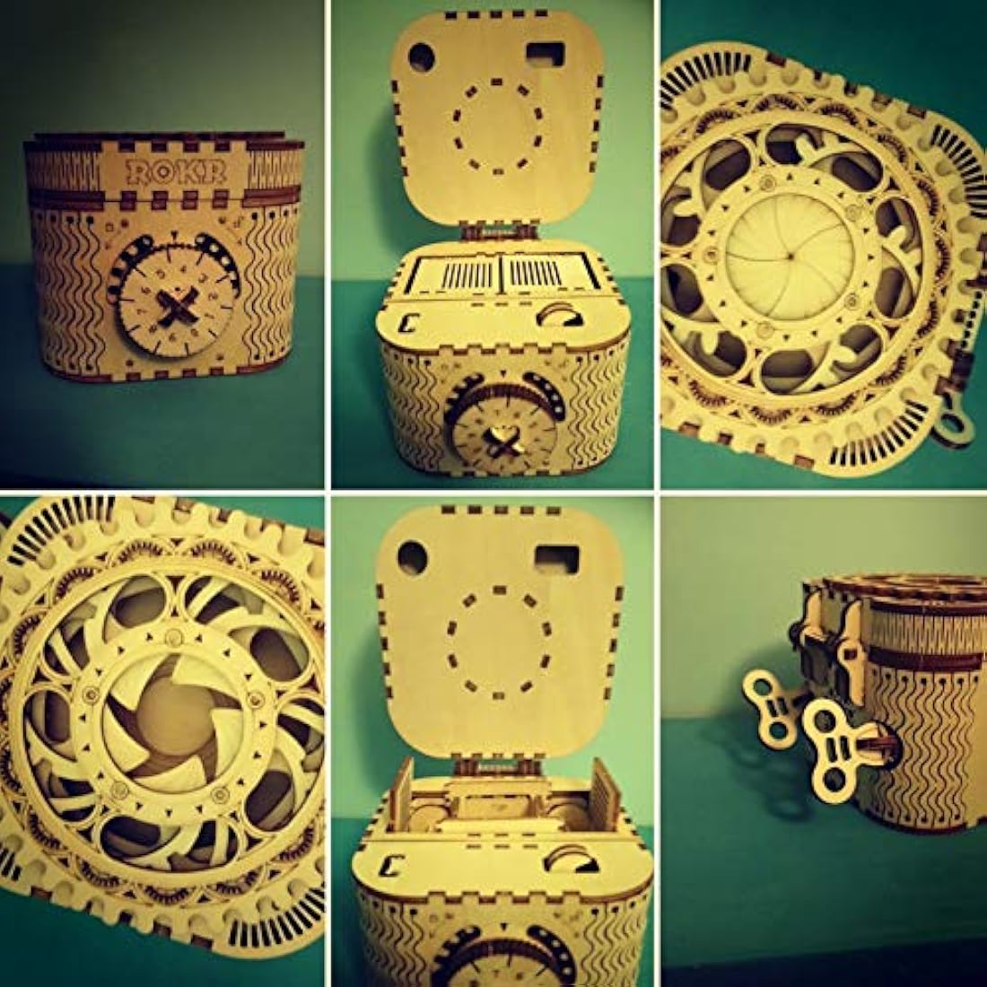 ROKR 3D Wooden Puzzle Treasure Box – Mechanical Jewelry Box Model Kit
