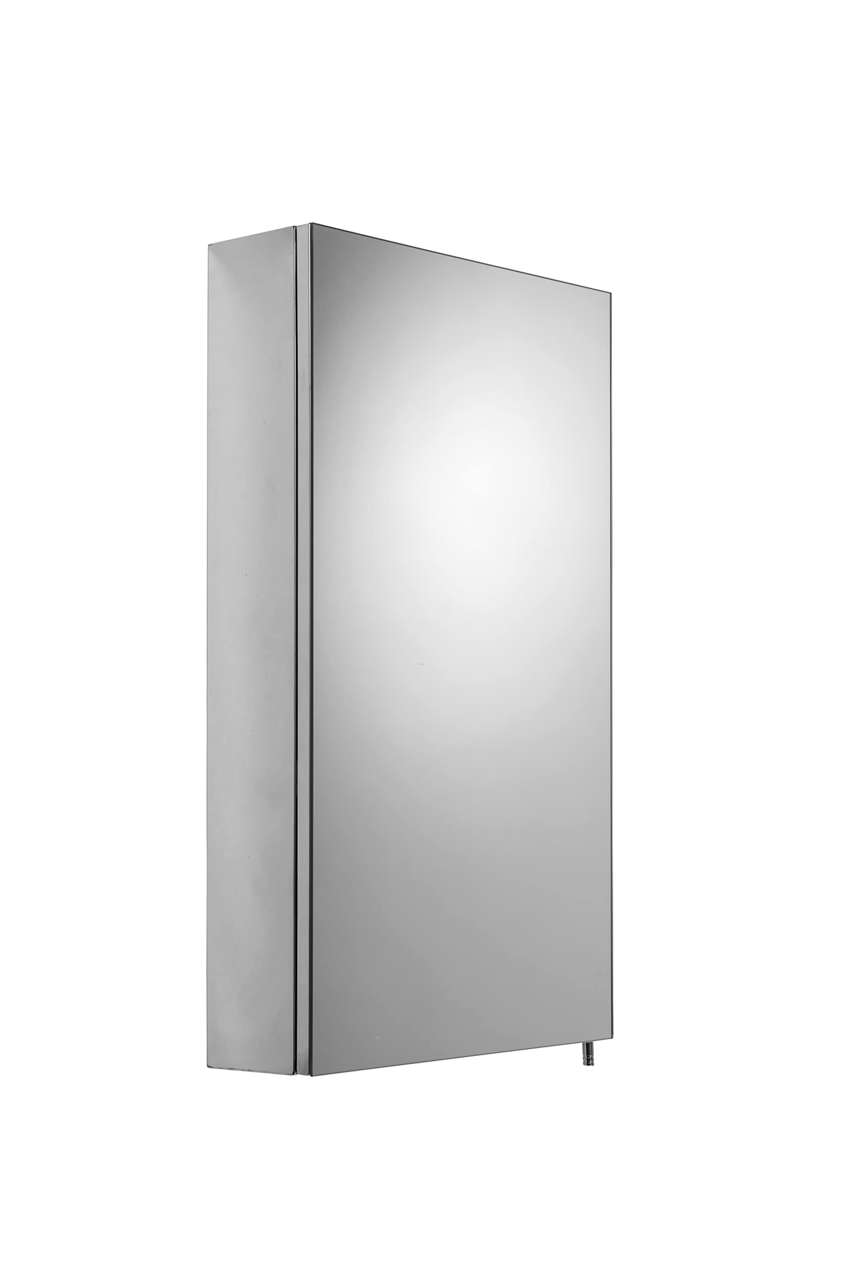 Croydex Colorado Stainless Steel Mirror Cabinet - Slimline Wall Storage