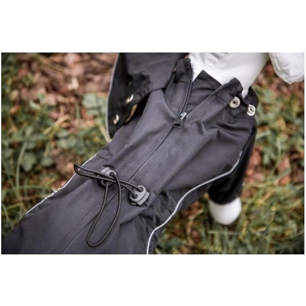 Kerbl Manchester Dog Raincoat – Waterproof Reflective Black, XXXL