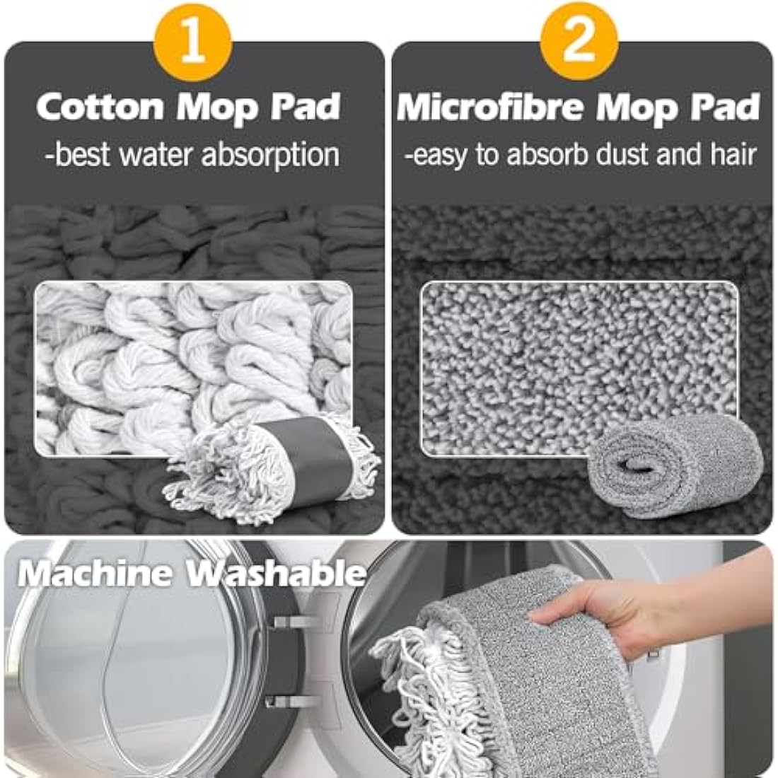 MASTERTOP 90cm Commercial Flat Mop – Heavy Duty Industrial Dust Sweeper