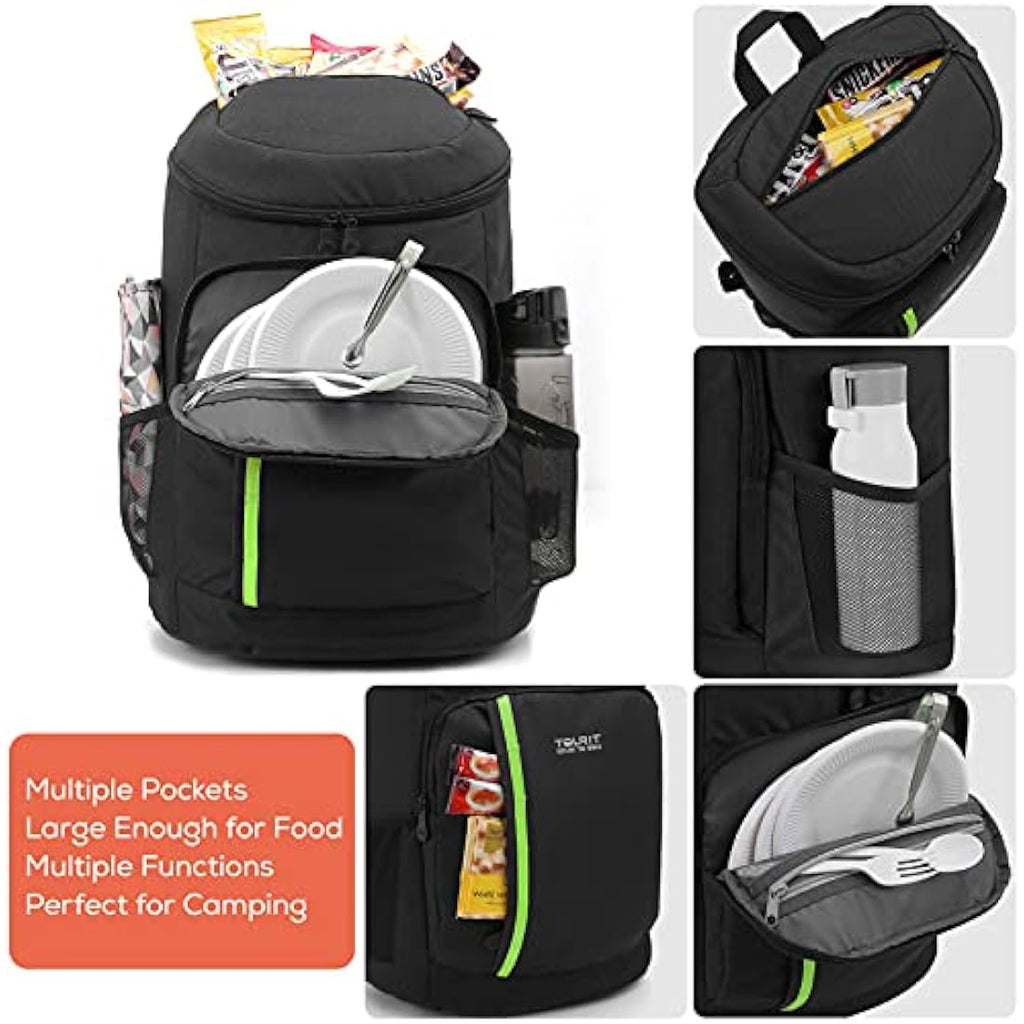 TOURIT 30-Can Insulated Cooler Backpack – Leak-Proof Lightweight Bag