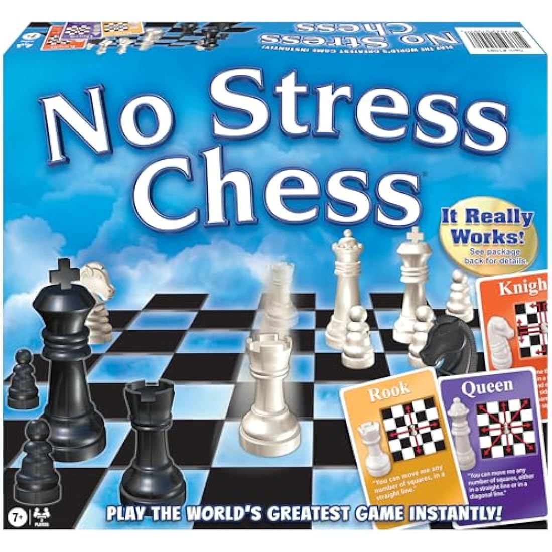 No Stress Chess Set by Jolof Store – Beginner Board Game with Action Cards