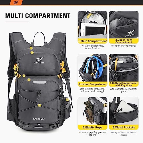 SKYSPER 20L Cycling Backpack – Lightweight Waterproof Hiking Daypack