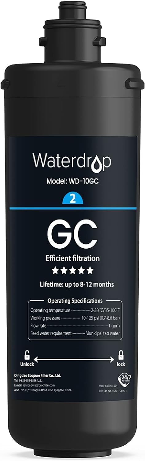 Waterdrop WD-10GC Replacement Filter for TSA & TSB 3-Stage Systems
