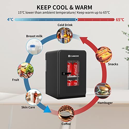 15L Mini Fridge | Portable 21-Can Cooler & Warmer for Car