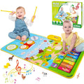 HappyGoLucky 3-in-1 Musical Piano Drum Mat - Interactive Toddler Toy