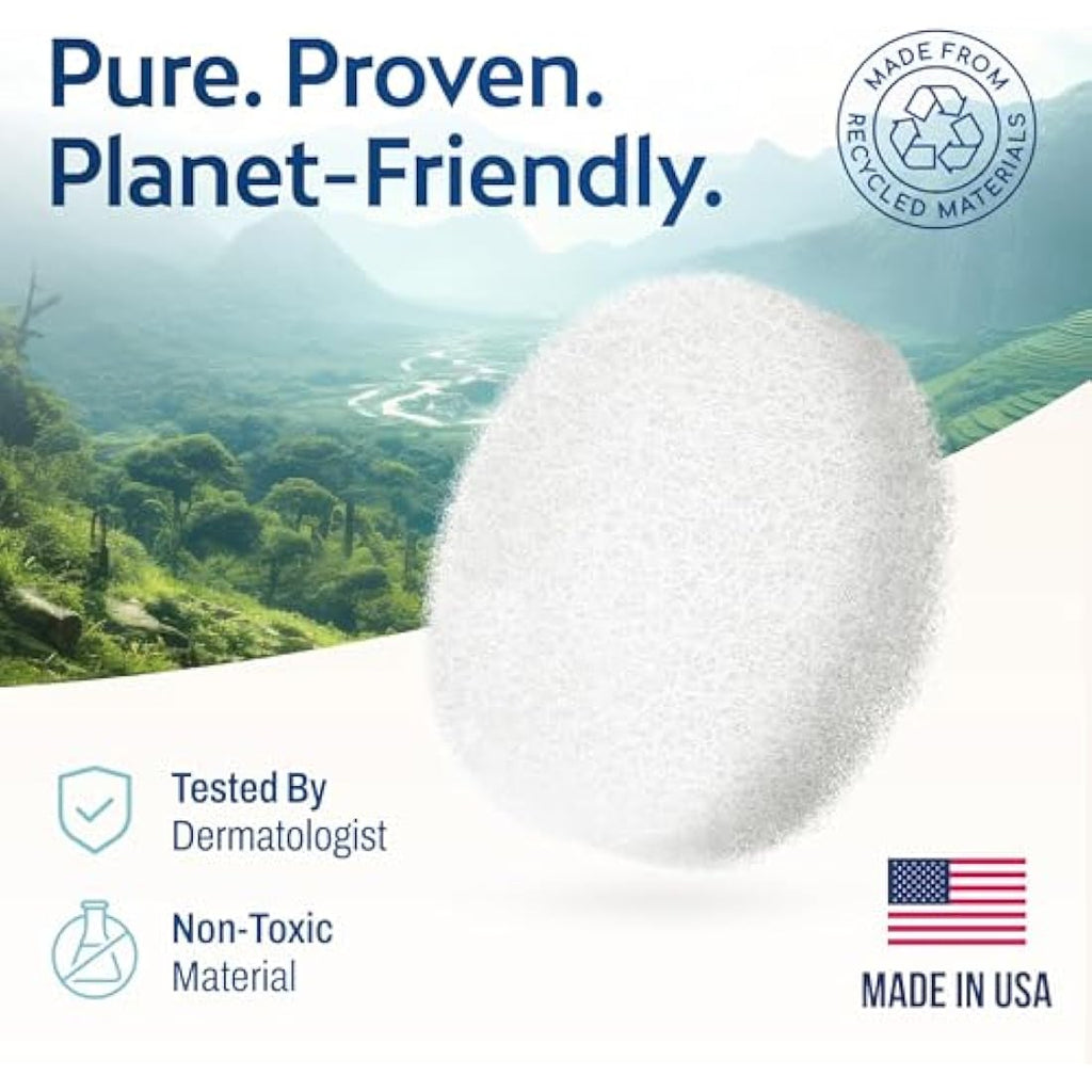 HartFelt Facial Sponges – Reusable Exfoliating Face Scrubber, 2 Pack