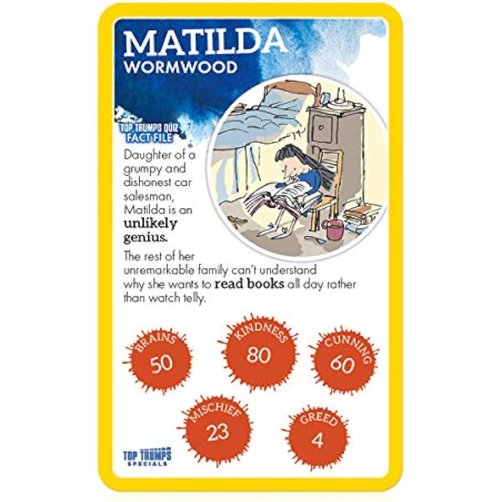 Top Trumps Roald Dahl Vol. 1 Card Game | Educational Kids Gift