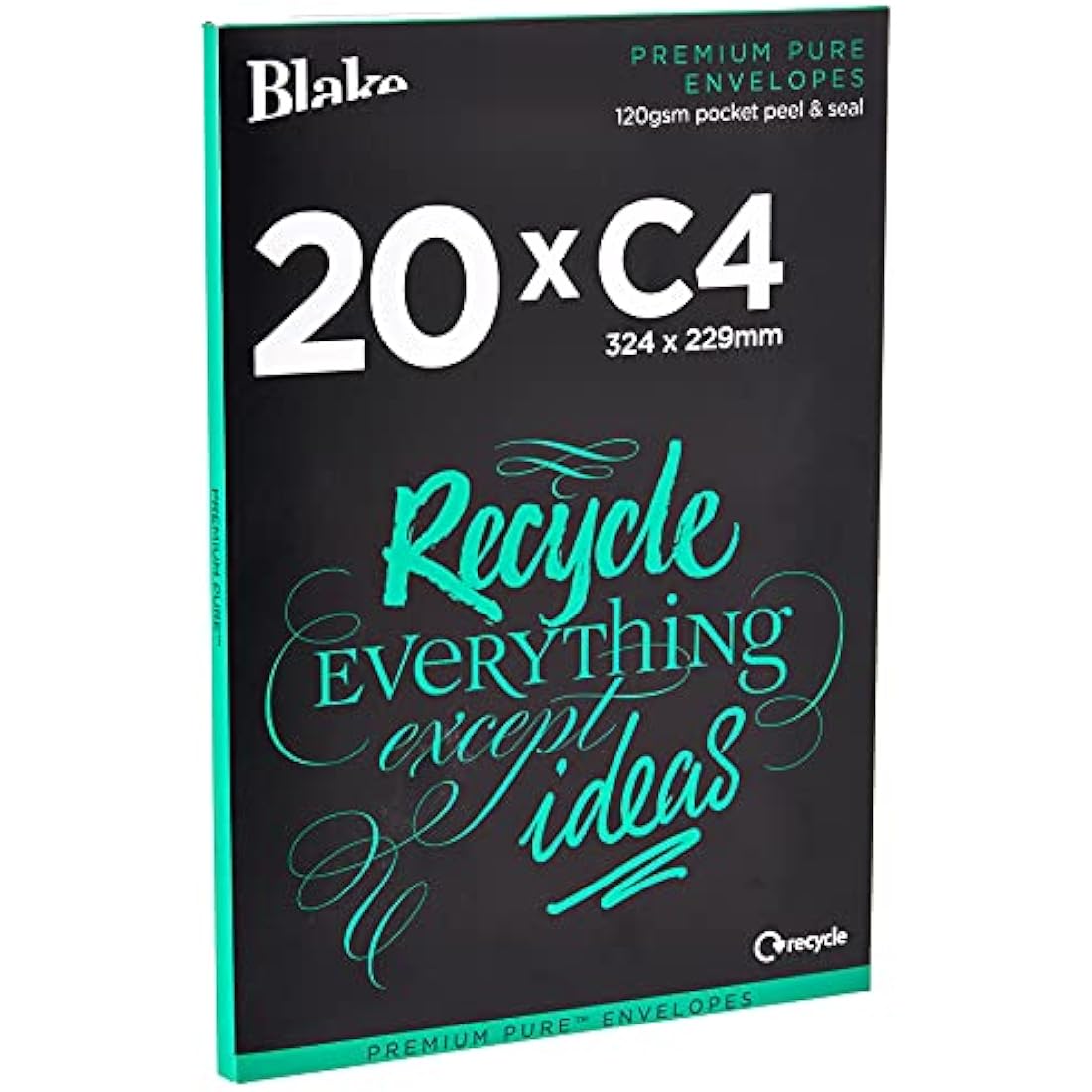 Blake C4 Recycled Envelopes | Super White Wove Peel & Seal - 20 Pack
