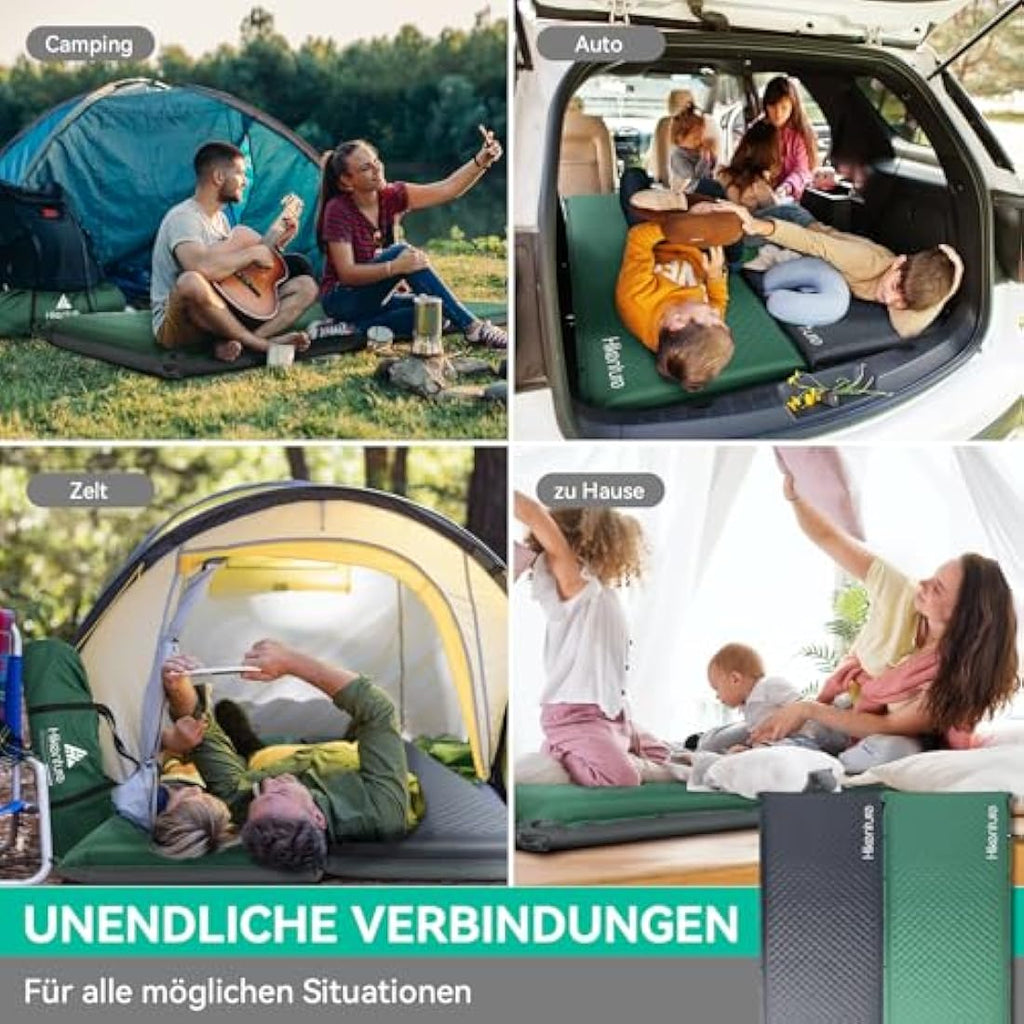 Hikenture 10cm Self-Inflating Sleeping Mat – Thick Foam Camping Mattress