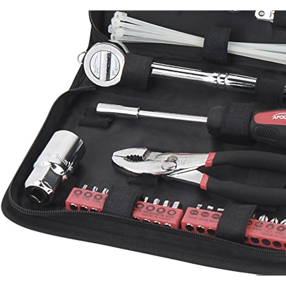 Apollo Tools 56 Piece Metric Auto Tool Set – Compact Car Repair Kit