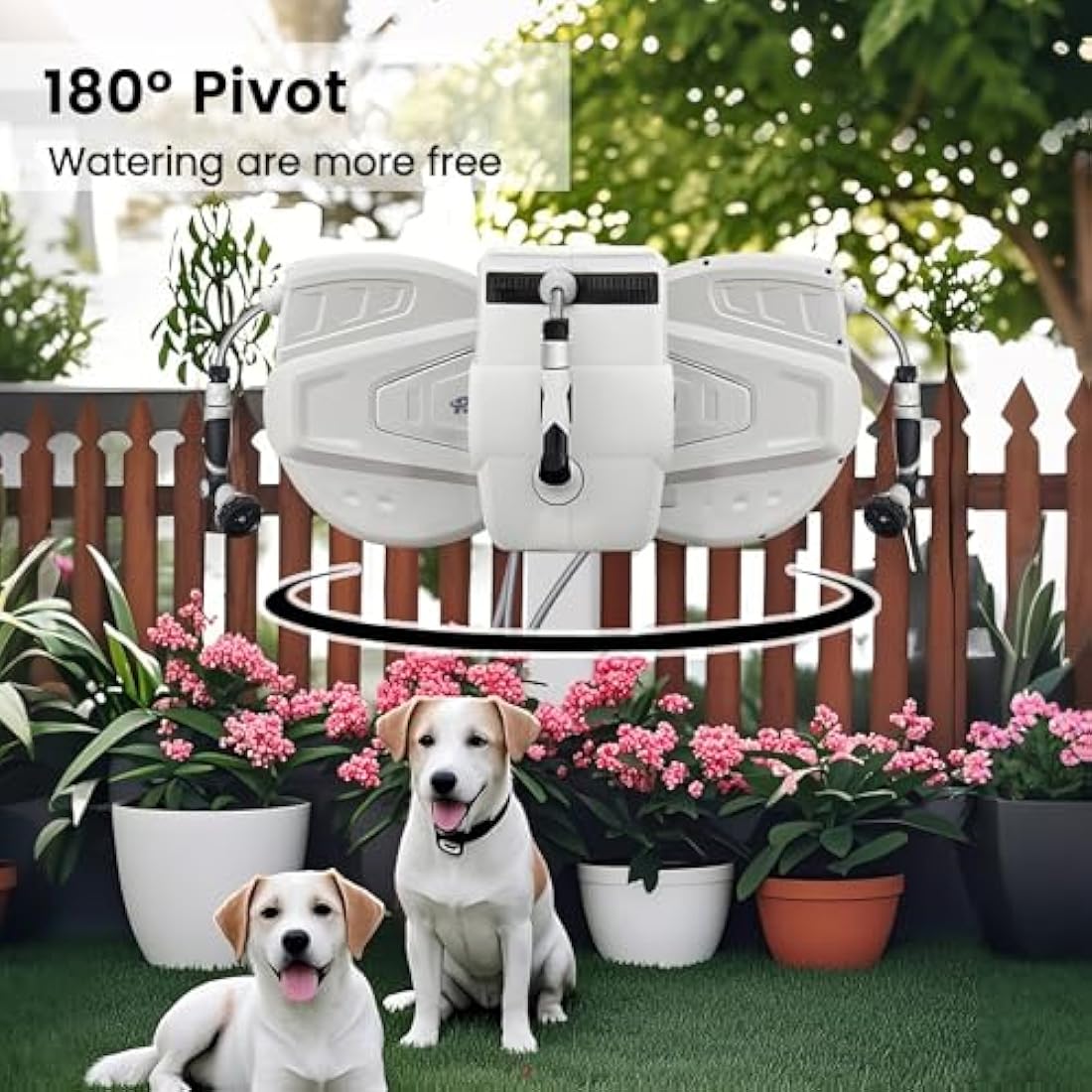 Roywel 30M Auto Reel Garden Hose – Wall Mounted Retractable Hose Reel
