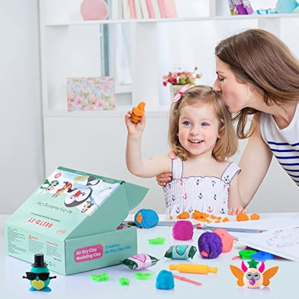 Jolof Store Air Dry Clay Kit – 42 Colors Non-Toxic Modelling Clay