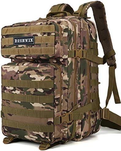 Doshwin 40L Military Tactical Backpack | Molle Camo Hiking Rucksack
