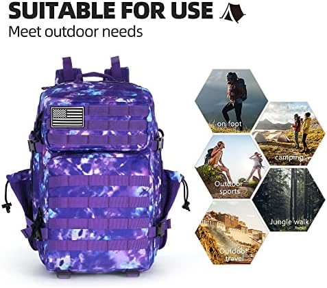 TianYaOutDoor 45L Tactical Assault Backpack | 900D Oxford Rucksack