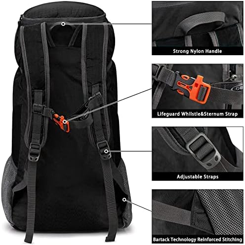 G4Free 40L Hiking Backpack – Foldable Lightweight Camping Daypack