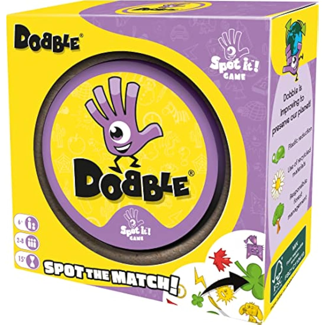 Asmodee Dobble Card Game - Fast-Paced Kids Family Game for Ages 6+