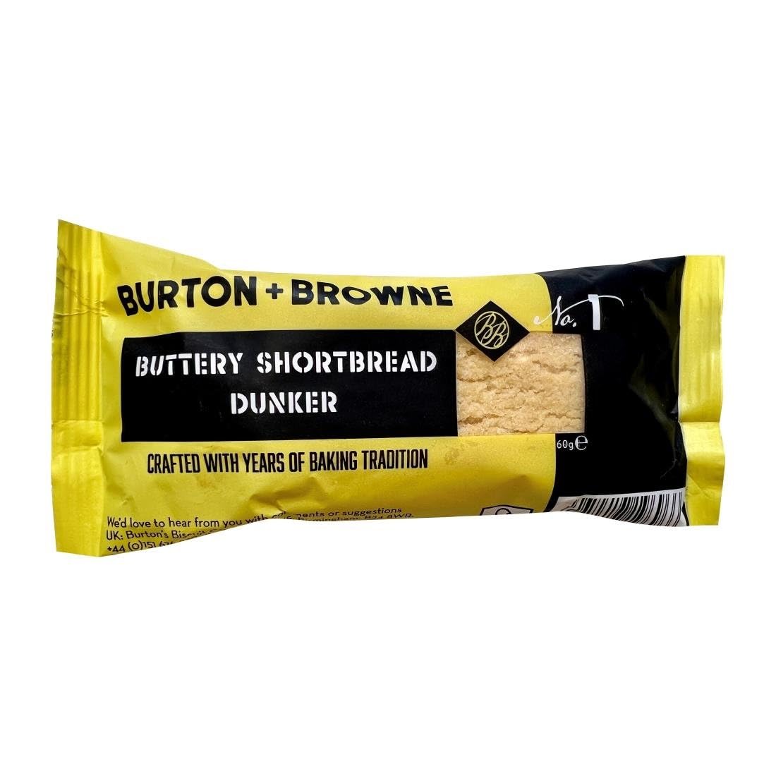 Burton & Browne Buttery Shortbread Dunker Biscuits - 60g (Pack of 24)