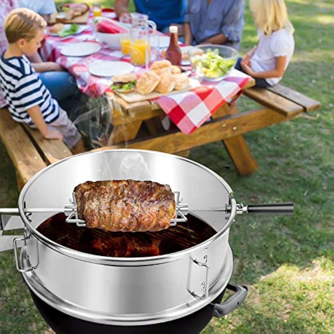 Onlyfire Rotisserie & Pizza Ring Kit for 18-Inch Weber Kettle Grills