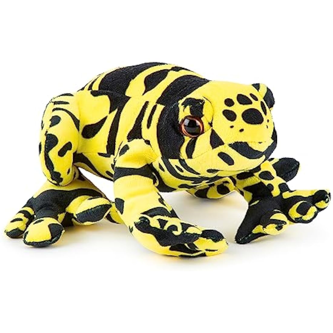 Zappi Co Yellow Poison Dart Frog Plush - 21cm Recycled Stuffed Animal