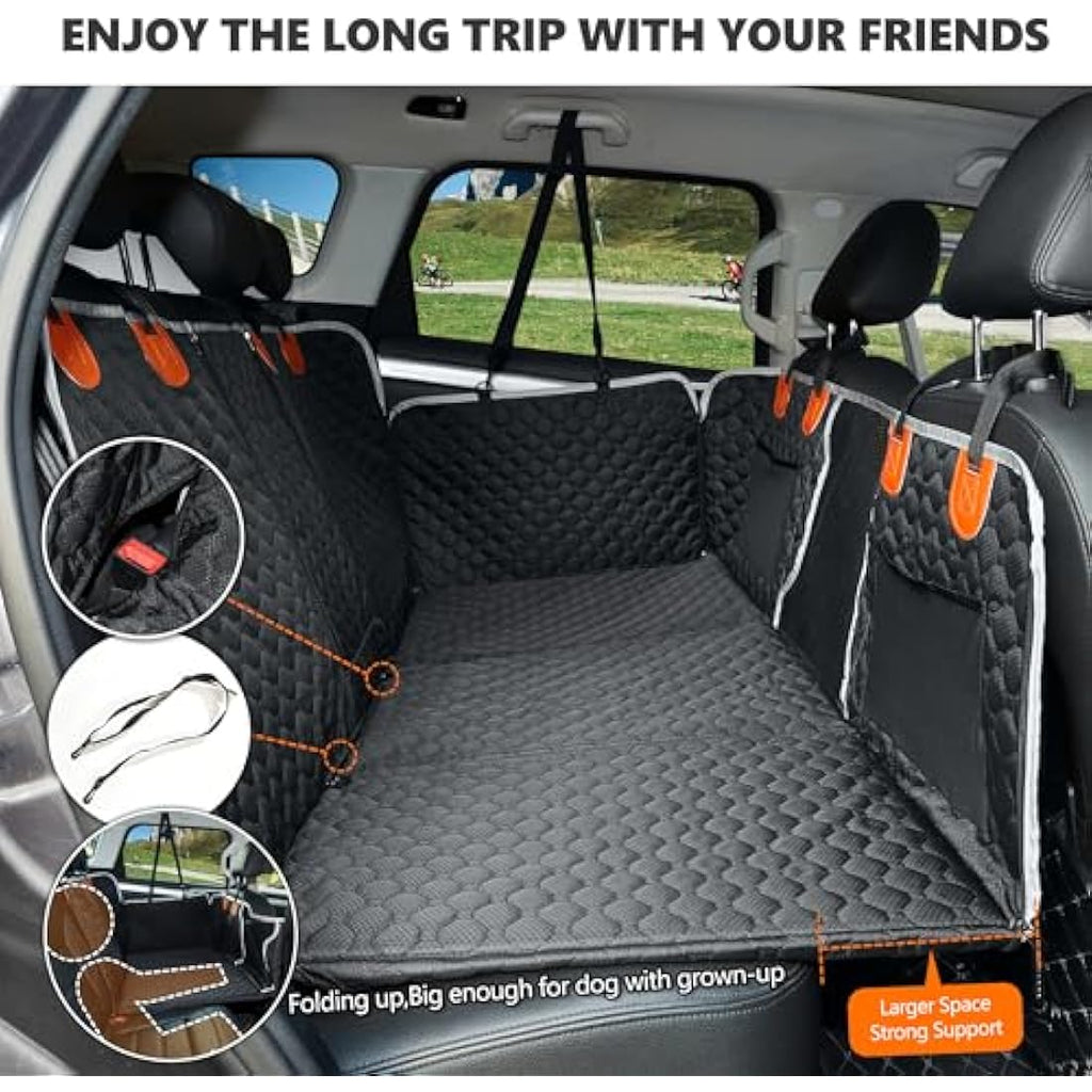 Dog Car Seat Cover – Waterproof Pet Hammock for SUV & Truck
