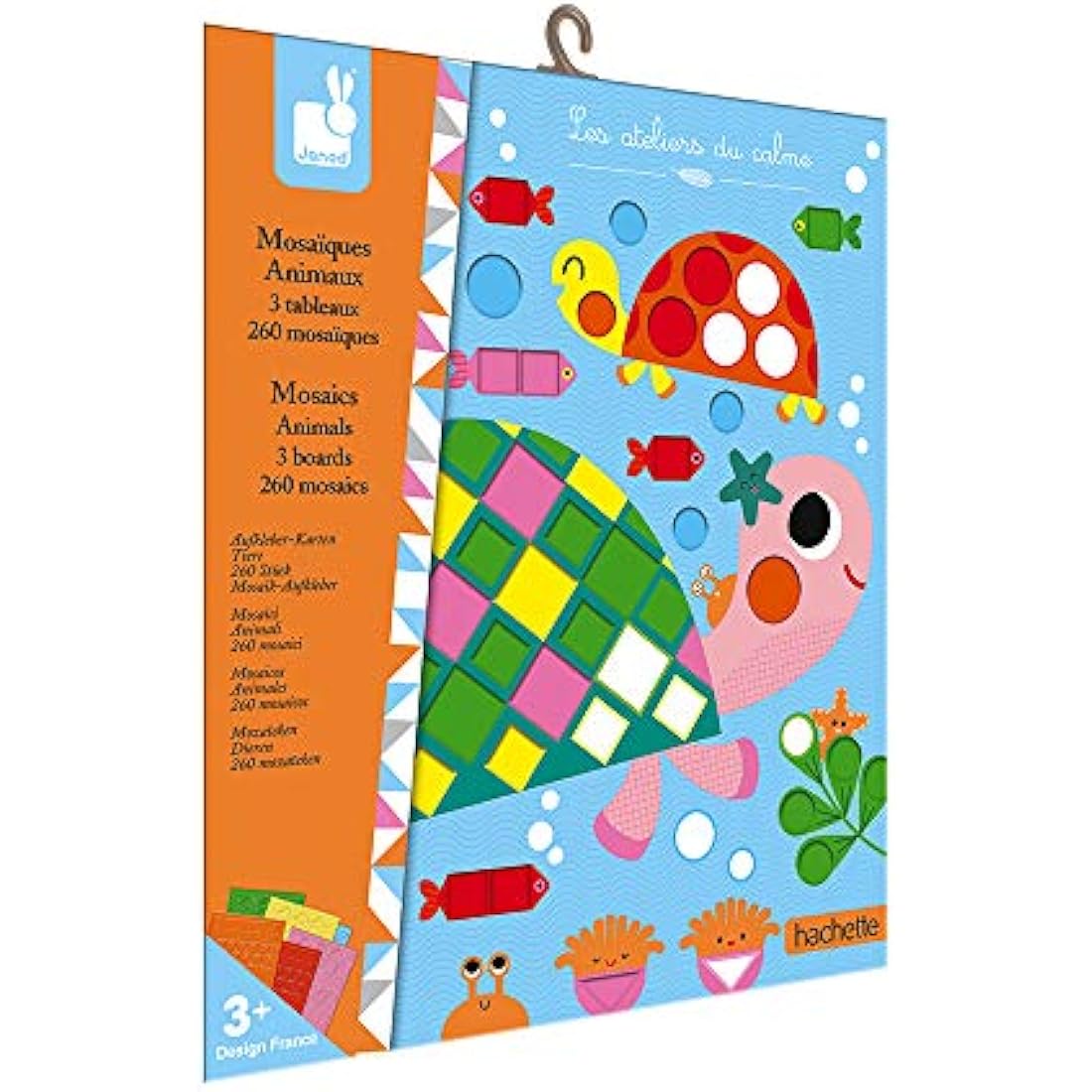 Janod Animal Mosaics Creative Kit – Kids Educational Art Activity