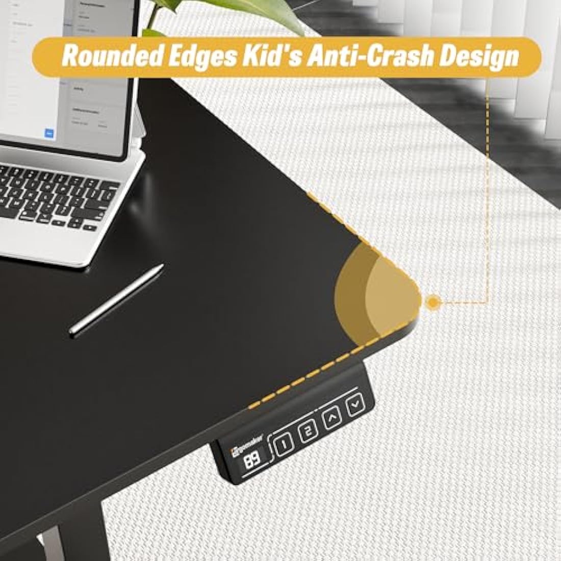 ERGOMAKER Electric Standing Desk – 55" Height Adjustable Sit Stand Desk