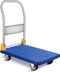 YSSOA Foldable Platform Truck – 440lb Capacity Push Cart, Blue